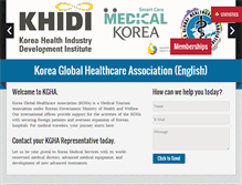 Tablet Screenshot of medicalkorea.asia